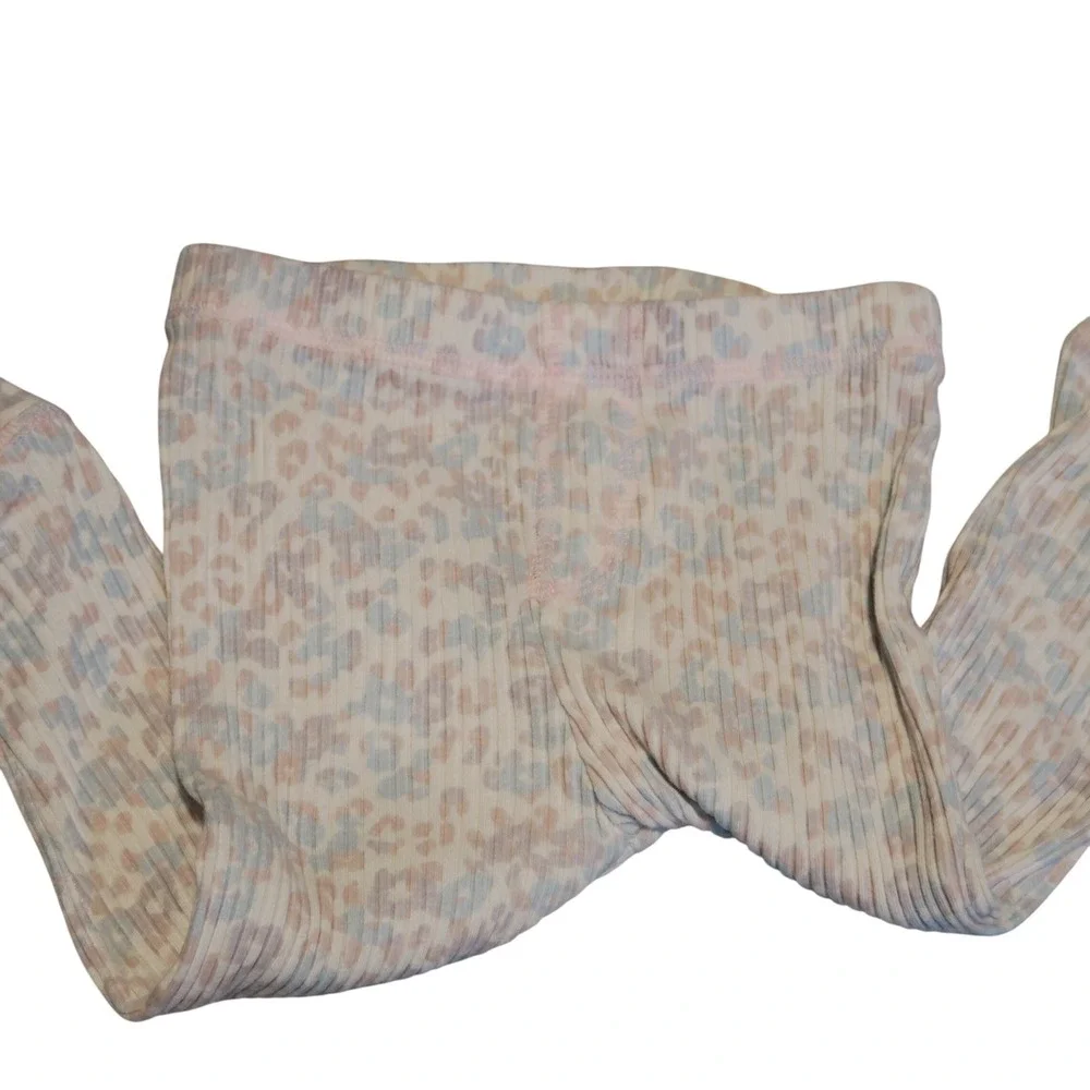 Betsey Johnson Pants Leopard Print Pink‎ Toddler Baby Comfy Casual - Picture 2 of 4